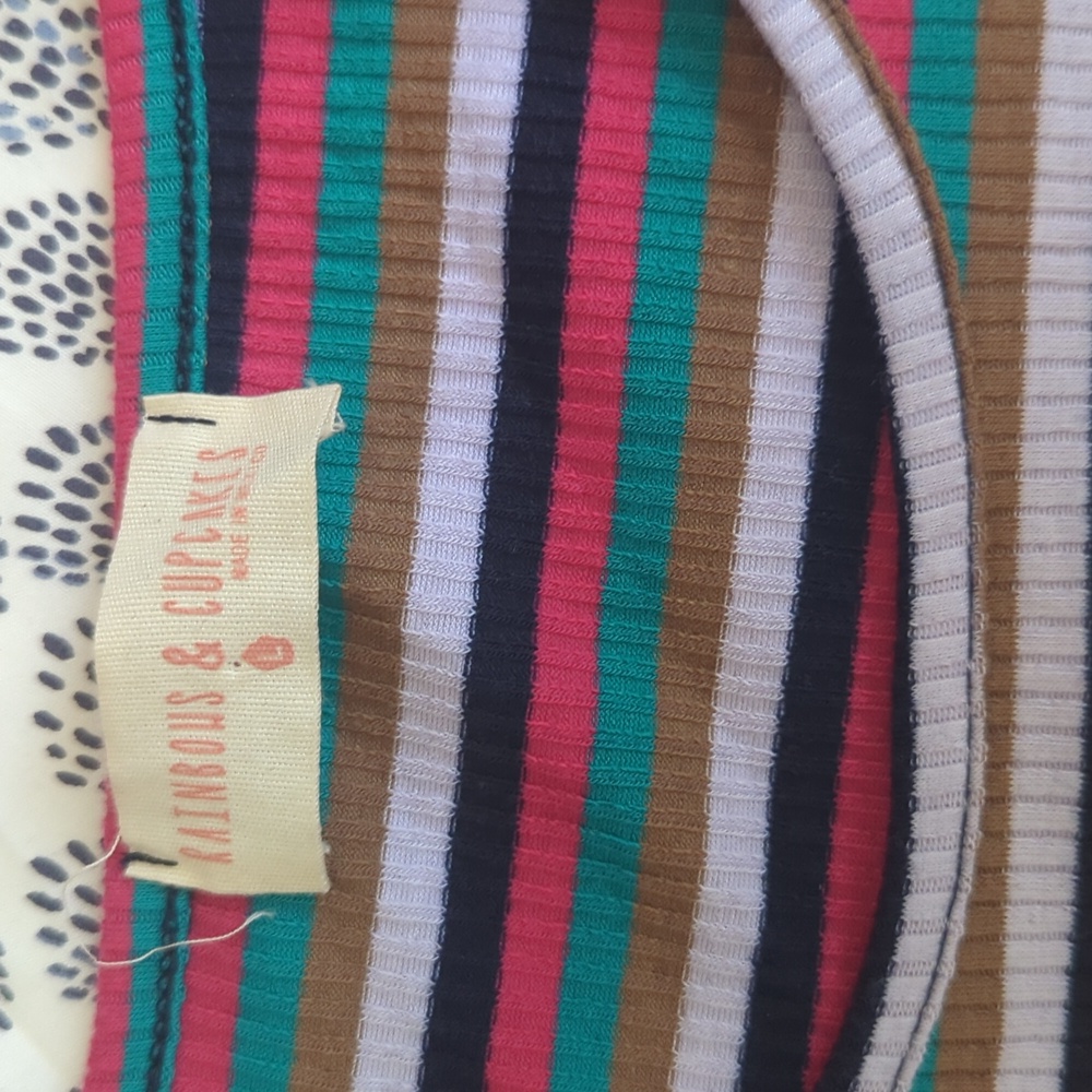 Multicolor Striped Ribbed Top - Picture 4 of 4